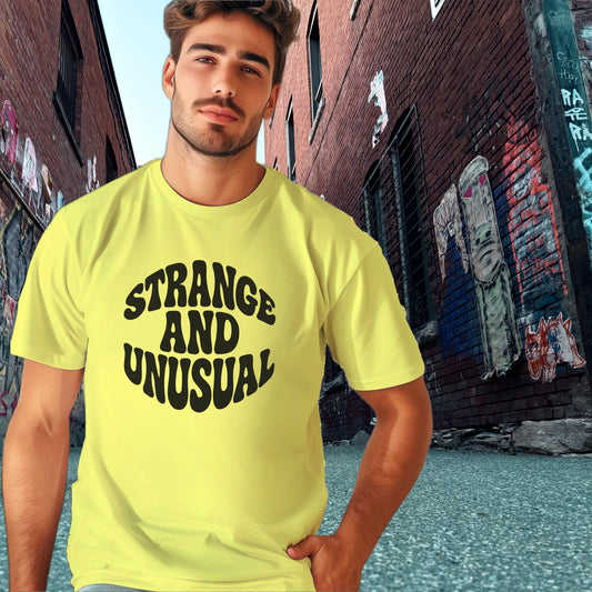 Strange And Unusual Graphic Tee Shirt
