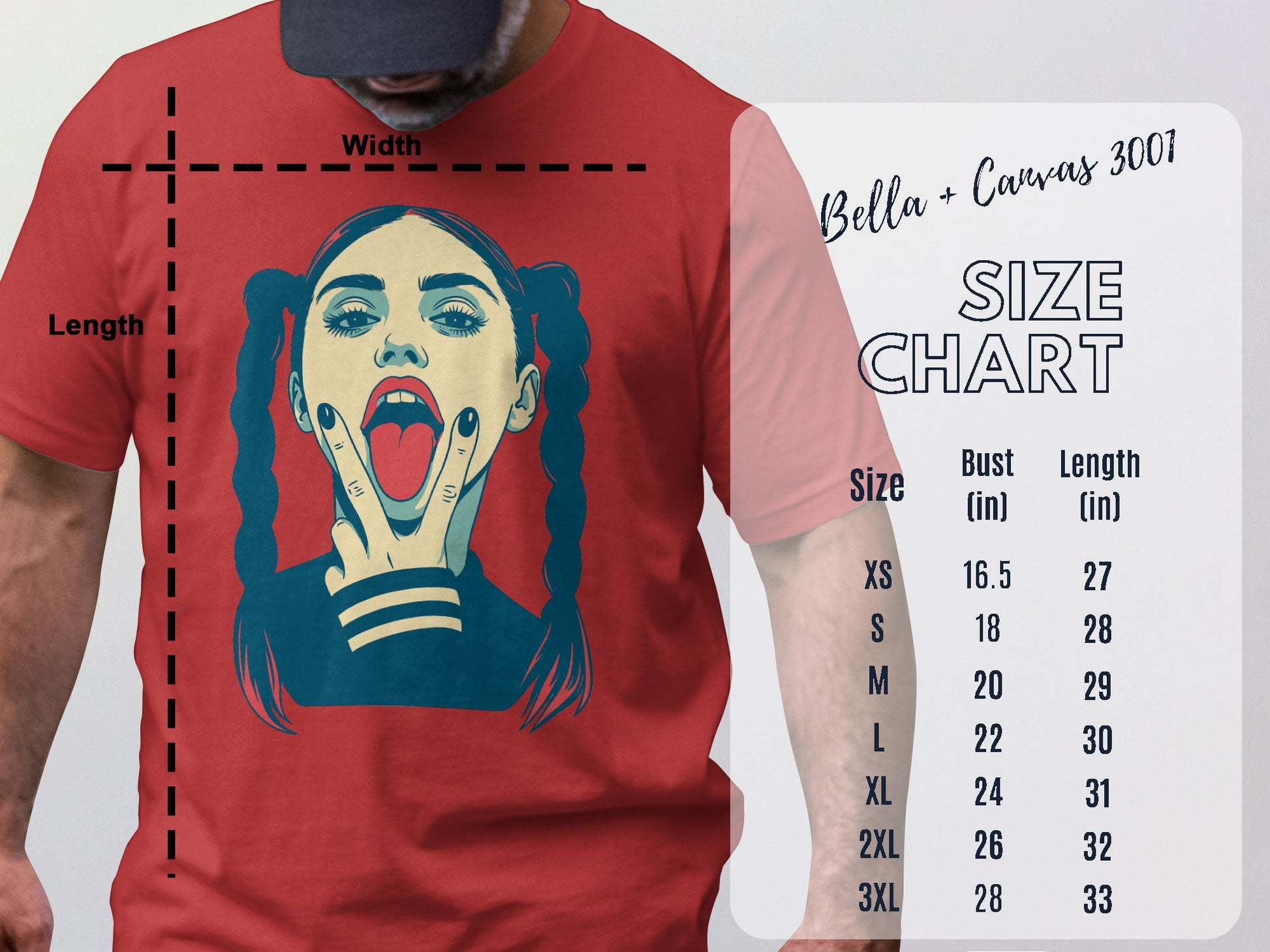 Graphic T-Shirt with an Illustrated Portrait Design