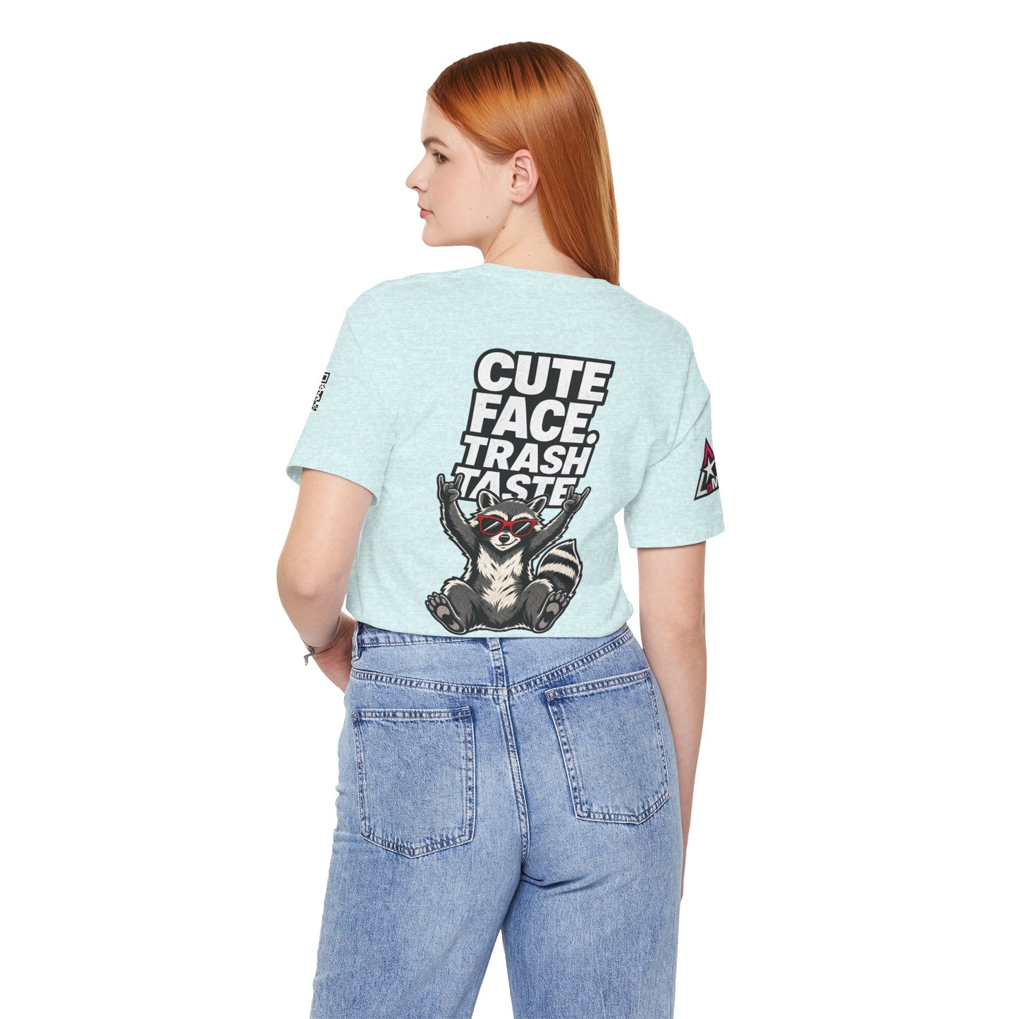 Cute Face, Trash Taste – Funny Raccoon Graphic Tee