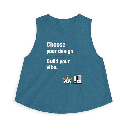 Custom Alpha Crop Top Choose Your Design Build Your Vibe for womens