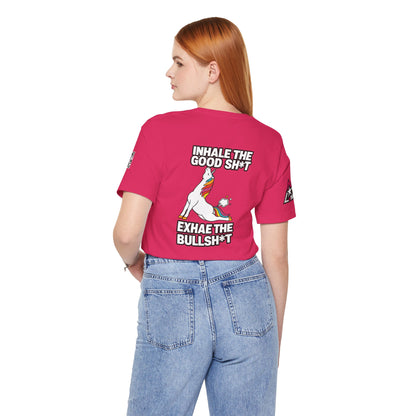 Inhale the Good Shit, Exhale the Bullshit – Funny Unicorn Graphic Tee