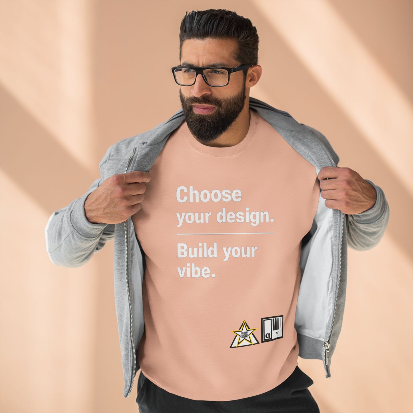 Custom Alpha Crewneck Choose Your Design Build Your Vibe Crewneck Sweatshirt