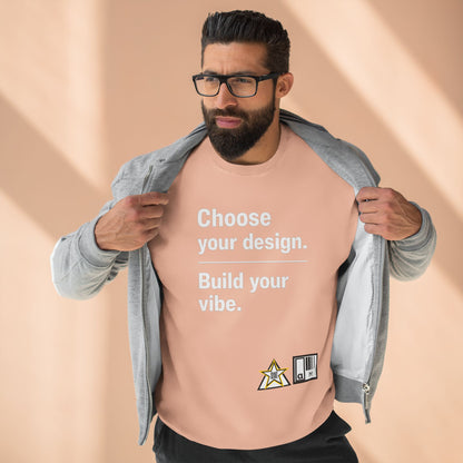 Custom Alpha Crewneck Choose Your Design Build Your Vibe Crewneck Sweatshirt
