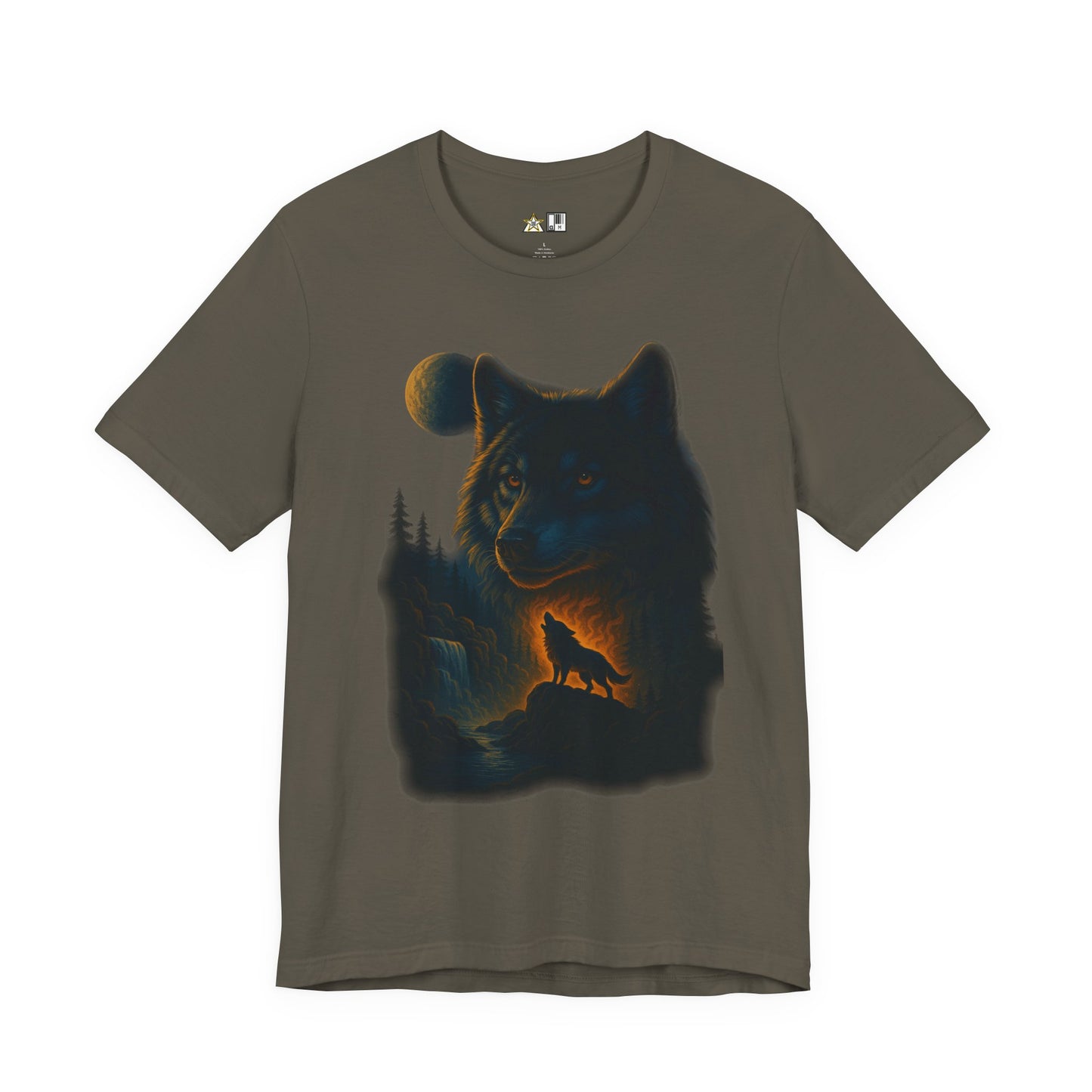 Midnight Wolf Instinct Tee – Unisex Streetwear Graphic Tee