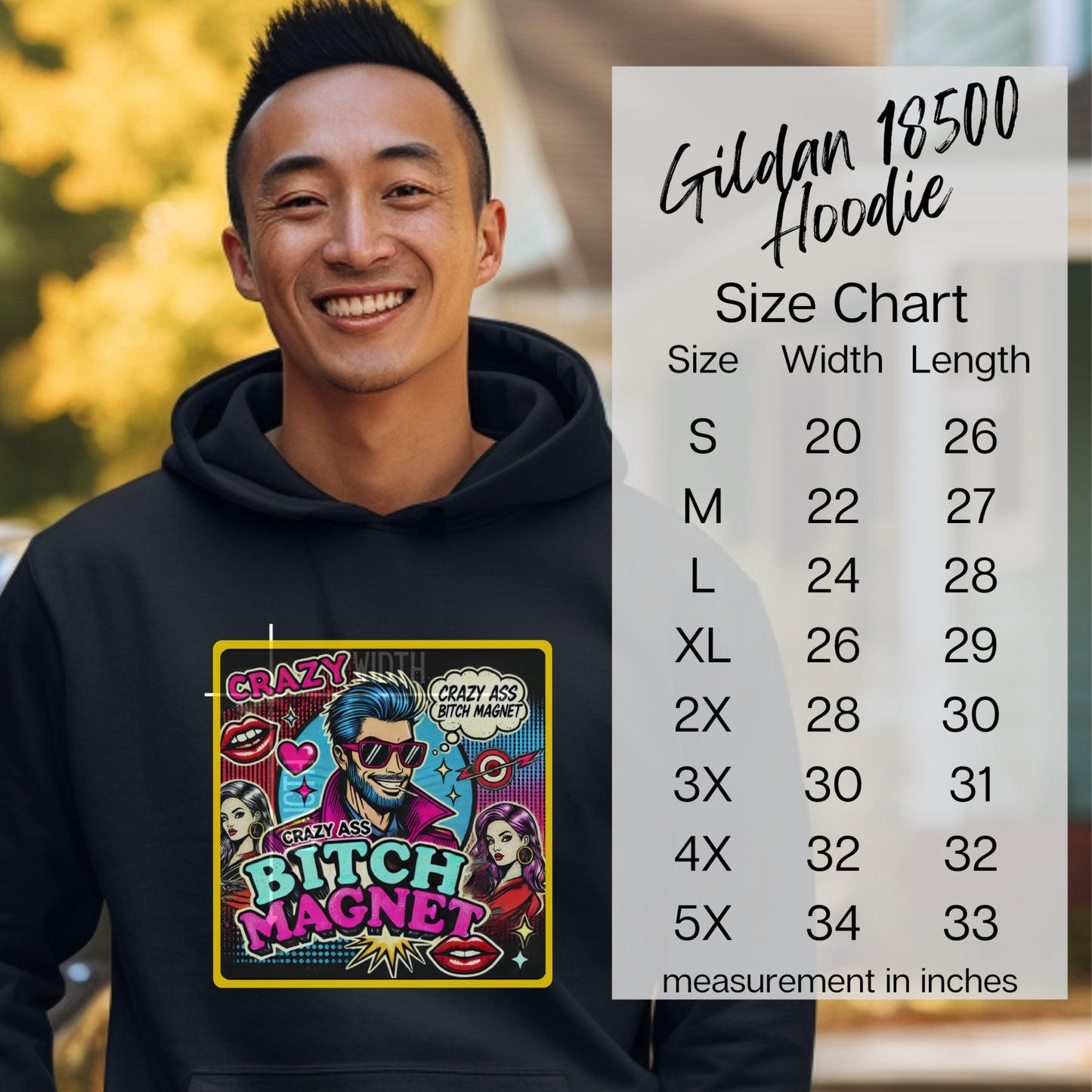 Crazy Ass Bitch Magnet Hoodie product