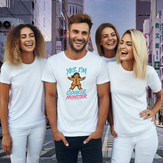Yes I'm Cookie Monster Funny Graphic Unisex T-shirt product
