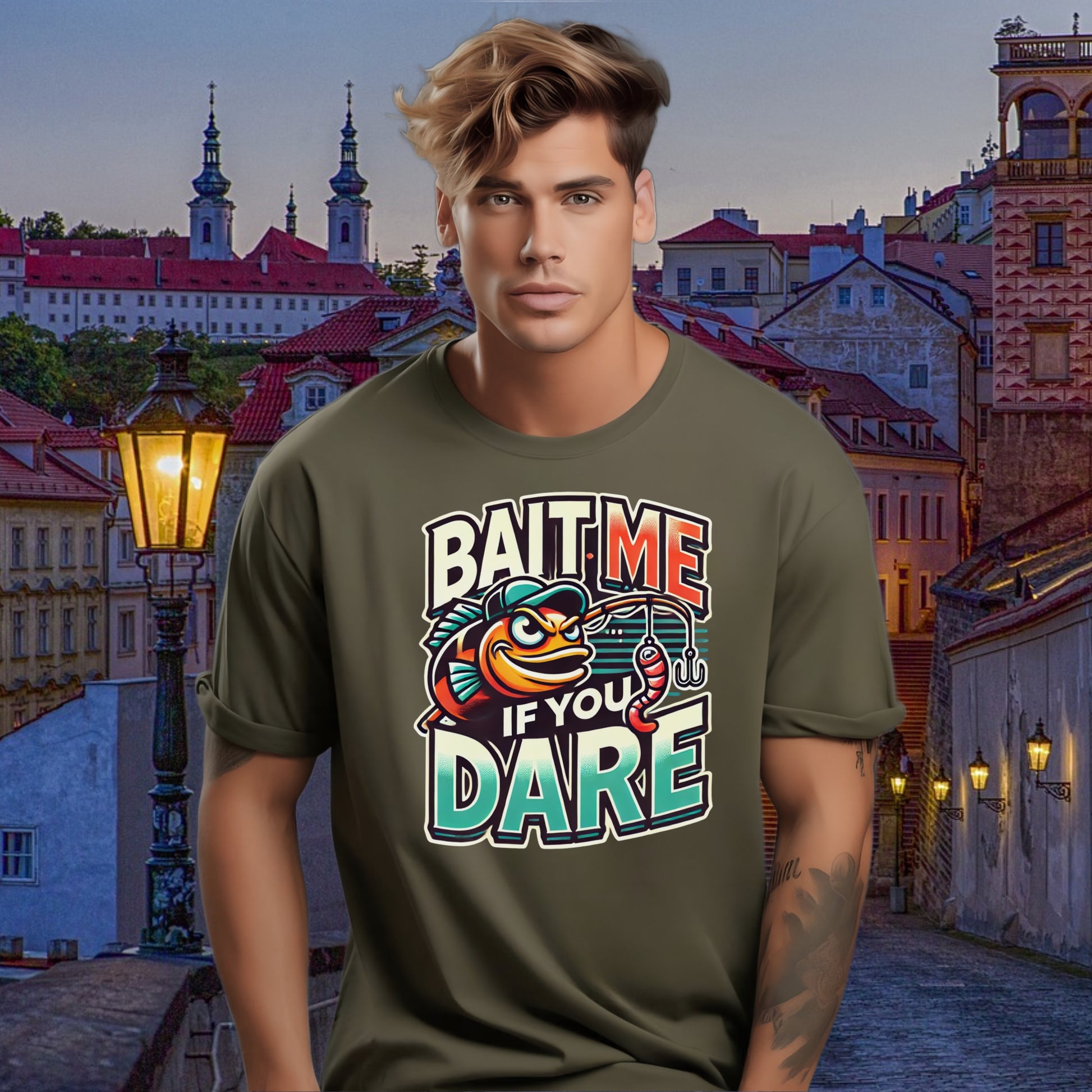 Bait Me If You Dare Angler Fish Graphic Shirt product type