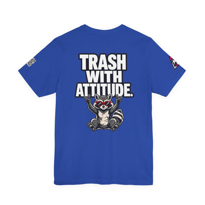 Trash With Attitude – Funny Raccoon Graphic Tee