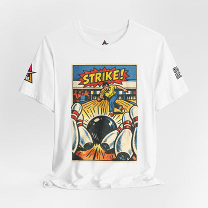 Strike Graphic T-Shirt | Bowling Streetwear Tee | Retro Bowling Shirt  STRIKE.