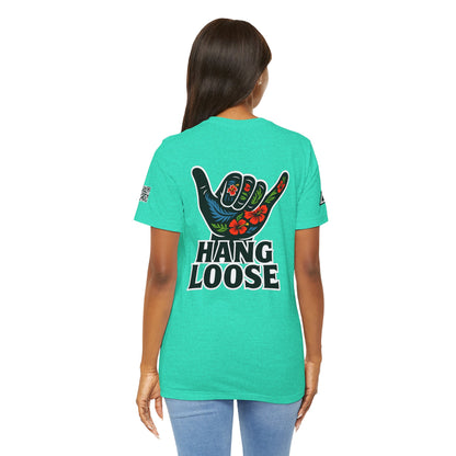 Hang Loose Graphic T-Shirt | Shaka Hand Tee | Tropical Surf Streetwear