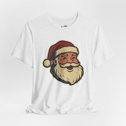 Classic Santa Smile – Vintage Unisex Christmas Graphic T-Shirt