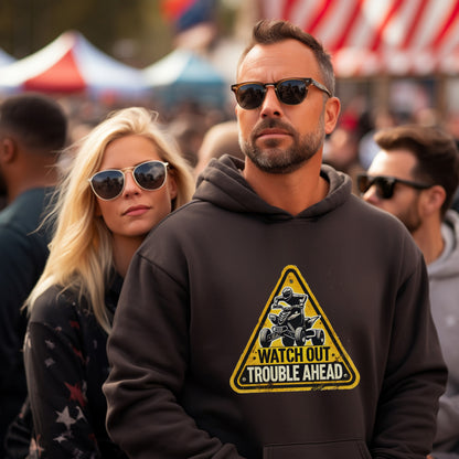 Watch Out Trouble Ahead Graphic Hoodie product