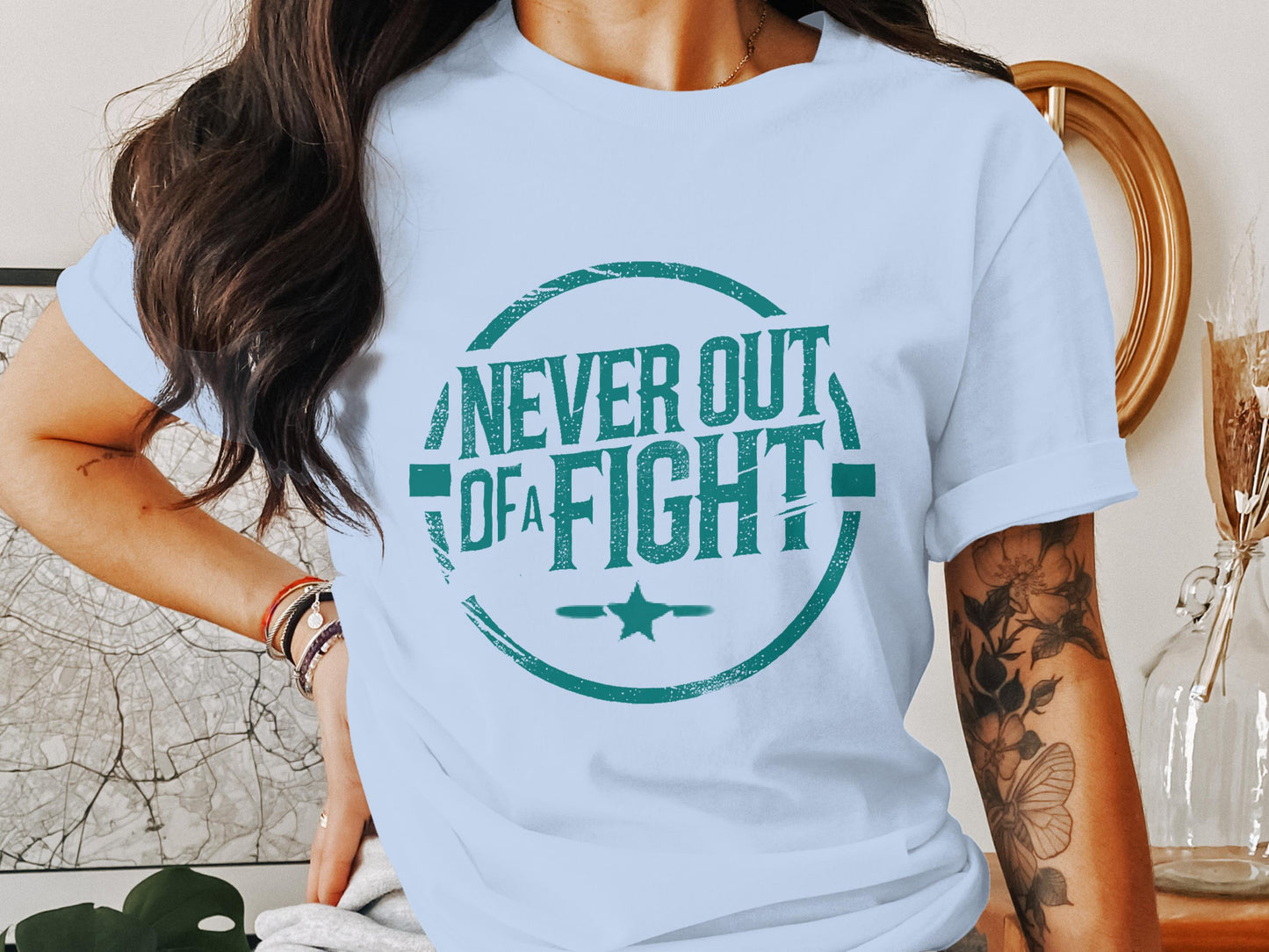 Never Out of a Fight T-shirt product type