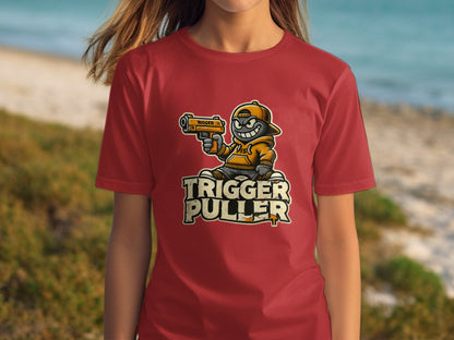 Cool Trigger Puller Cartoon Character T-Shirt product