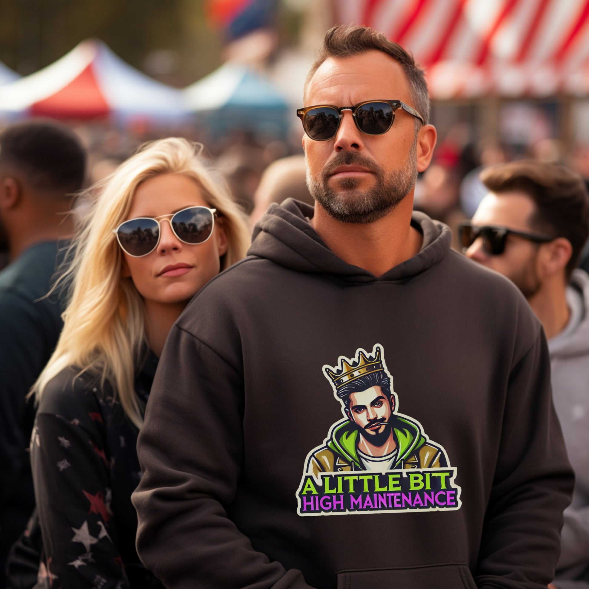 A Little Bit High Maintenance Graphic Hoodie product