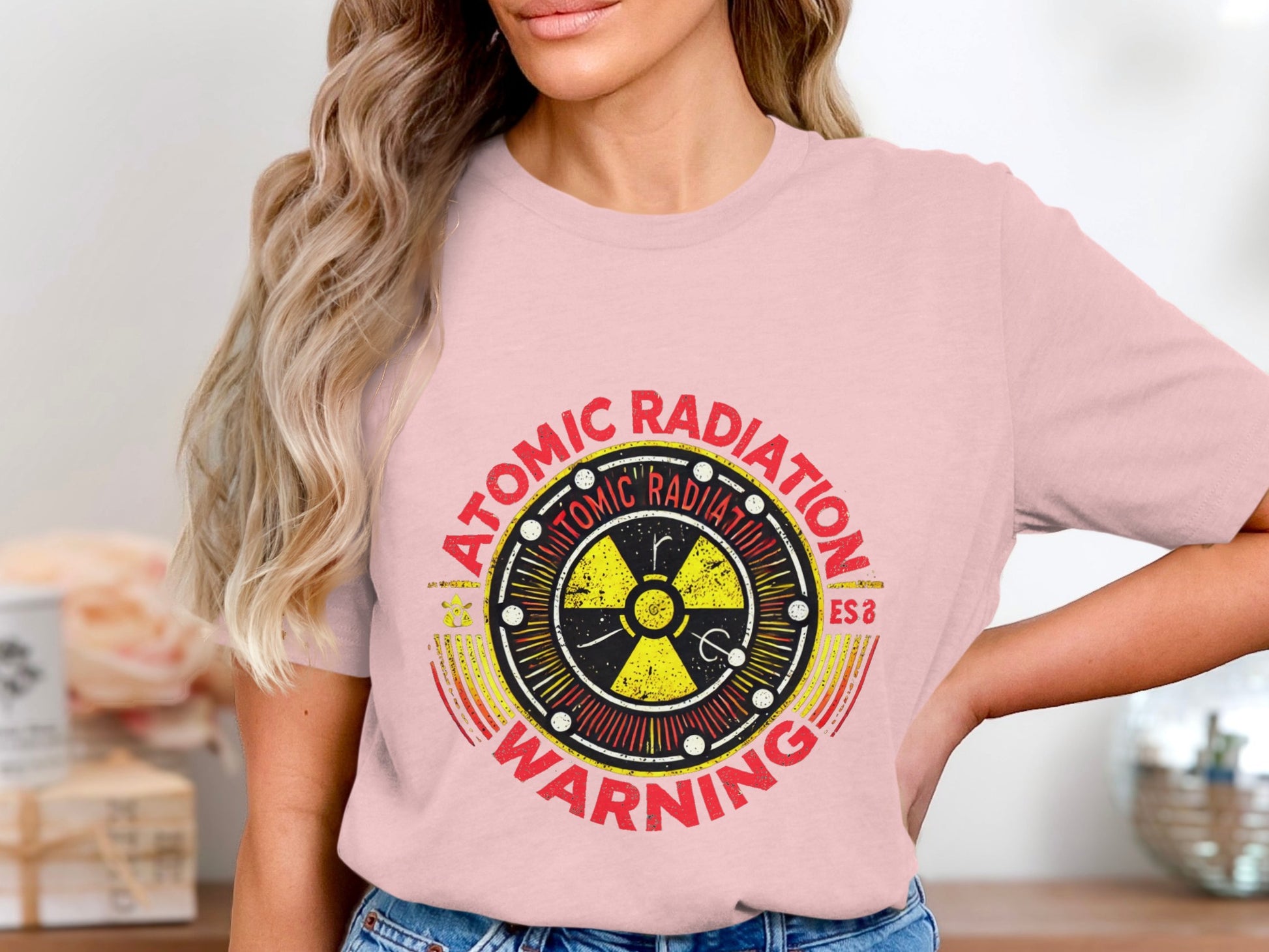 Atomic Radiation Warning Graphic T-shirt product
