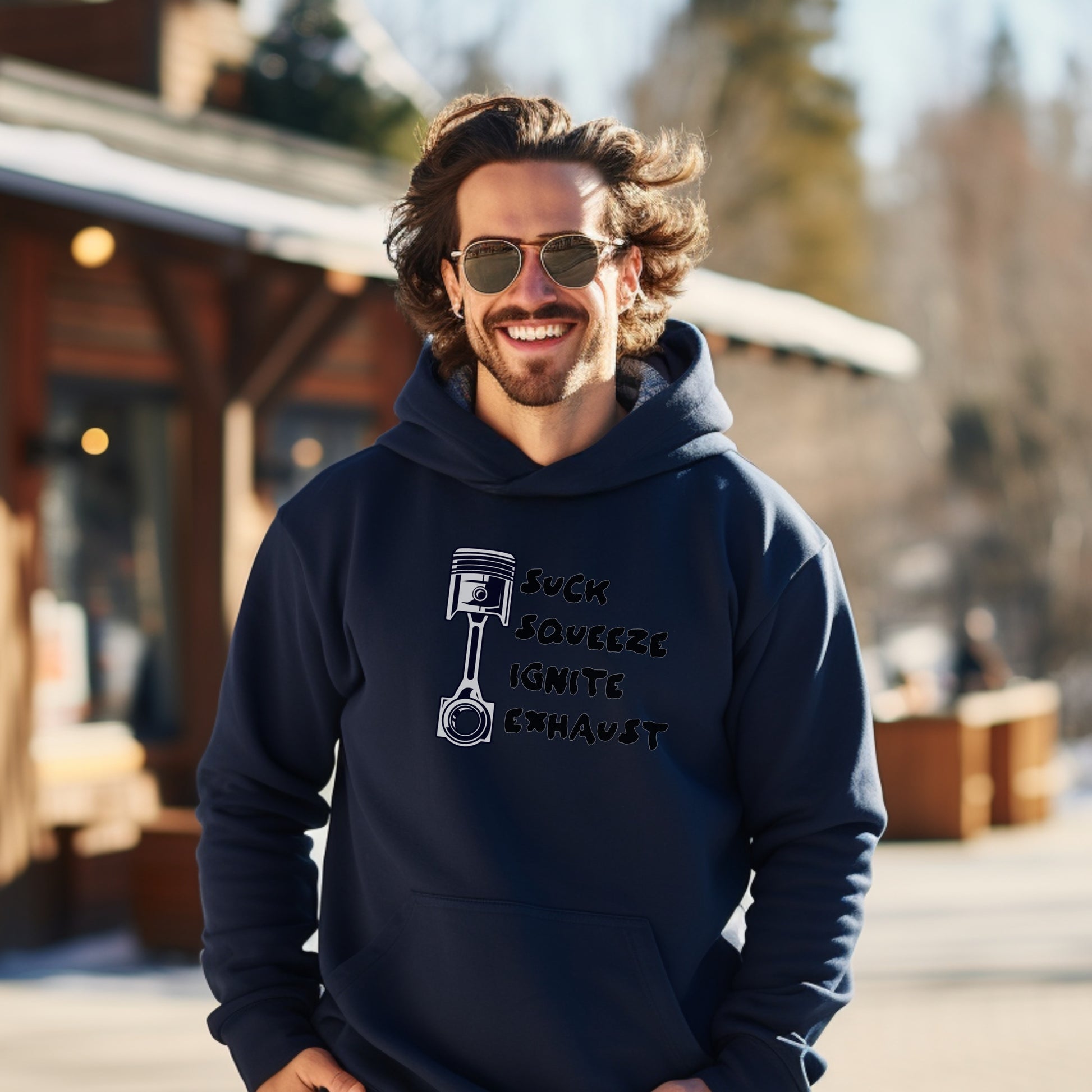 Suck Squeeze Ignite Exhaust Graphic Hoodie