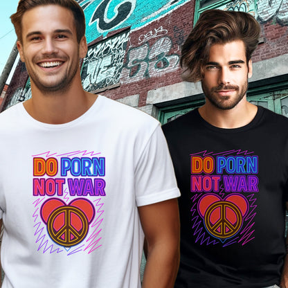 Do Porn Not War Peace Sign Design T-Shirt product type
