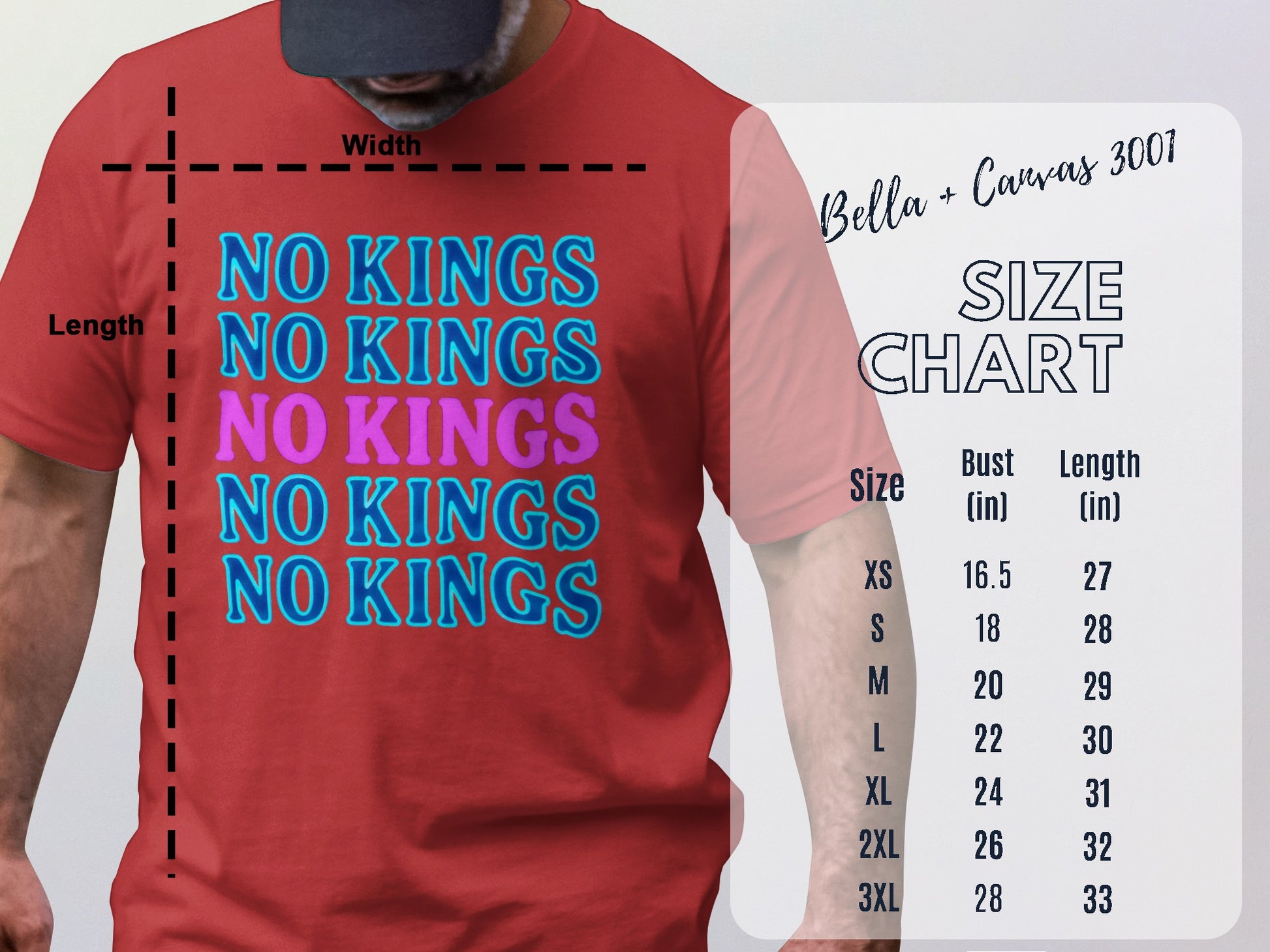 No Kings Graphic Tee Statement Shirt