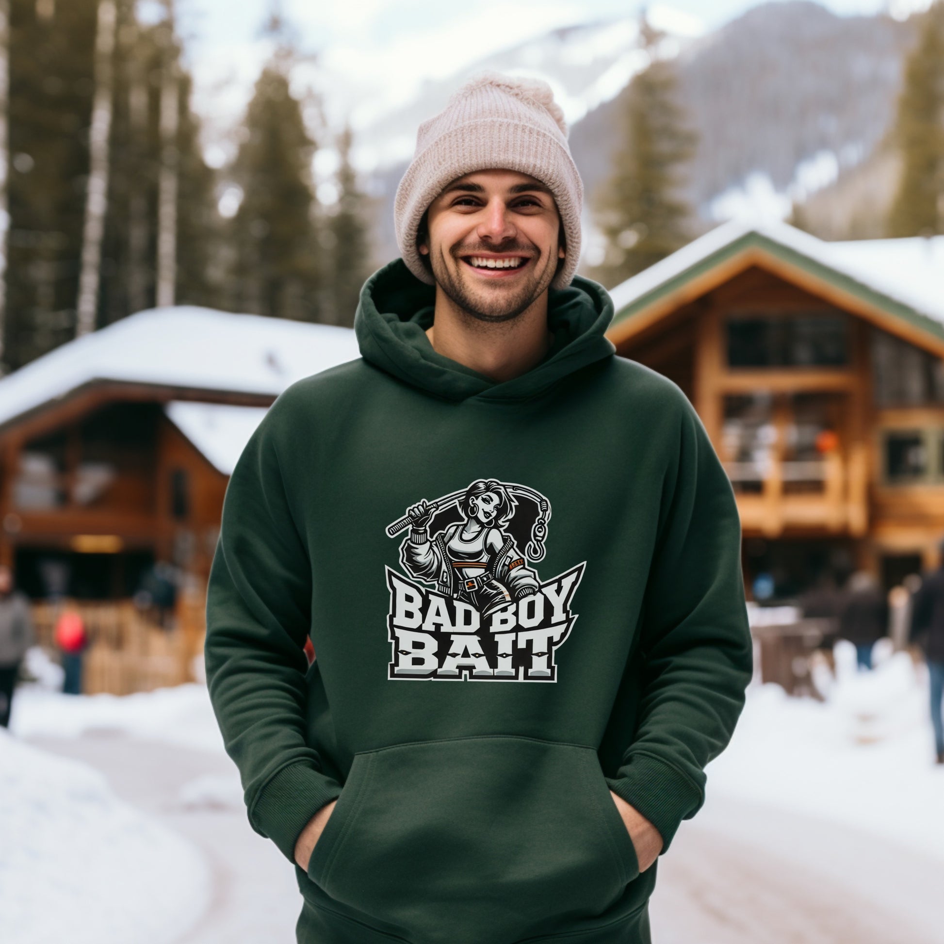 Bad Boy Bait Graphic Hoodie Perfect Winter Product