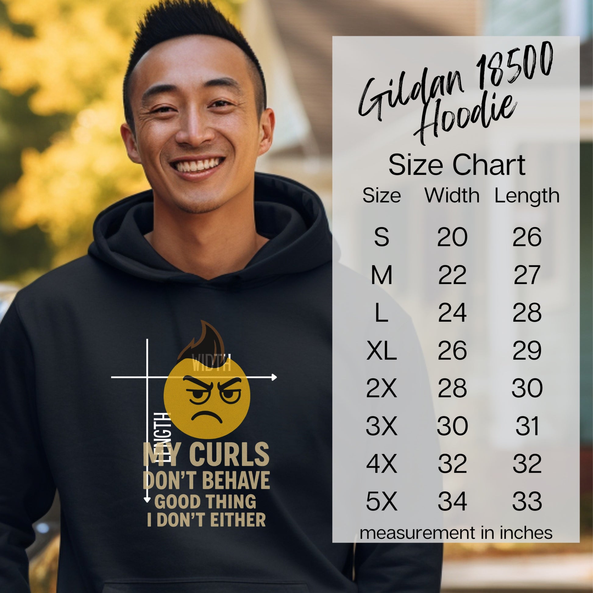 My Curls Don't Behave Funny Hoodie product type