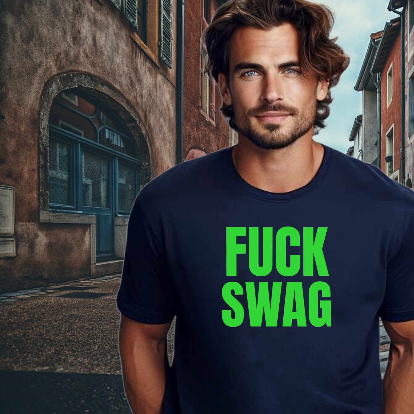 Bold Statement Fuck Swag Graphic T-shirt