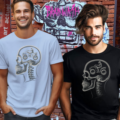 Skull Motocross Graphic Print Casual Wear