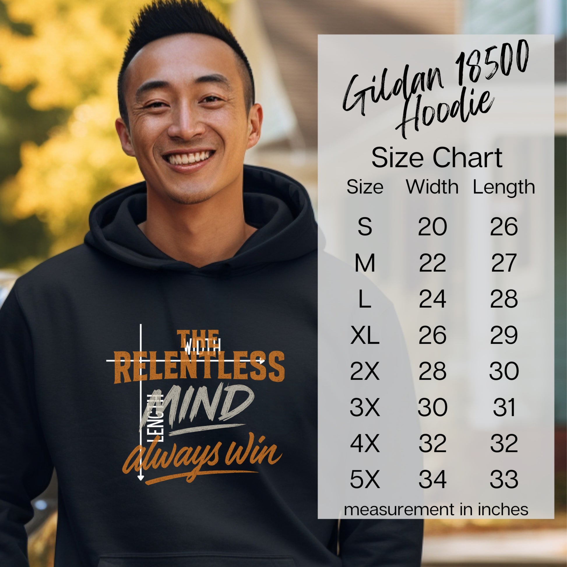 Inspired Relentless Mind Always Win Hoodie product type