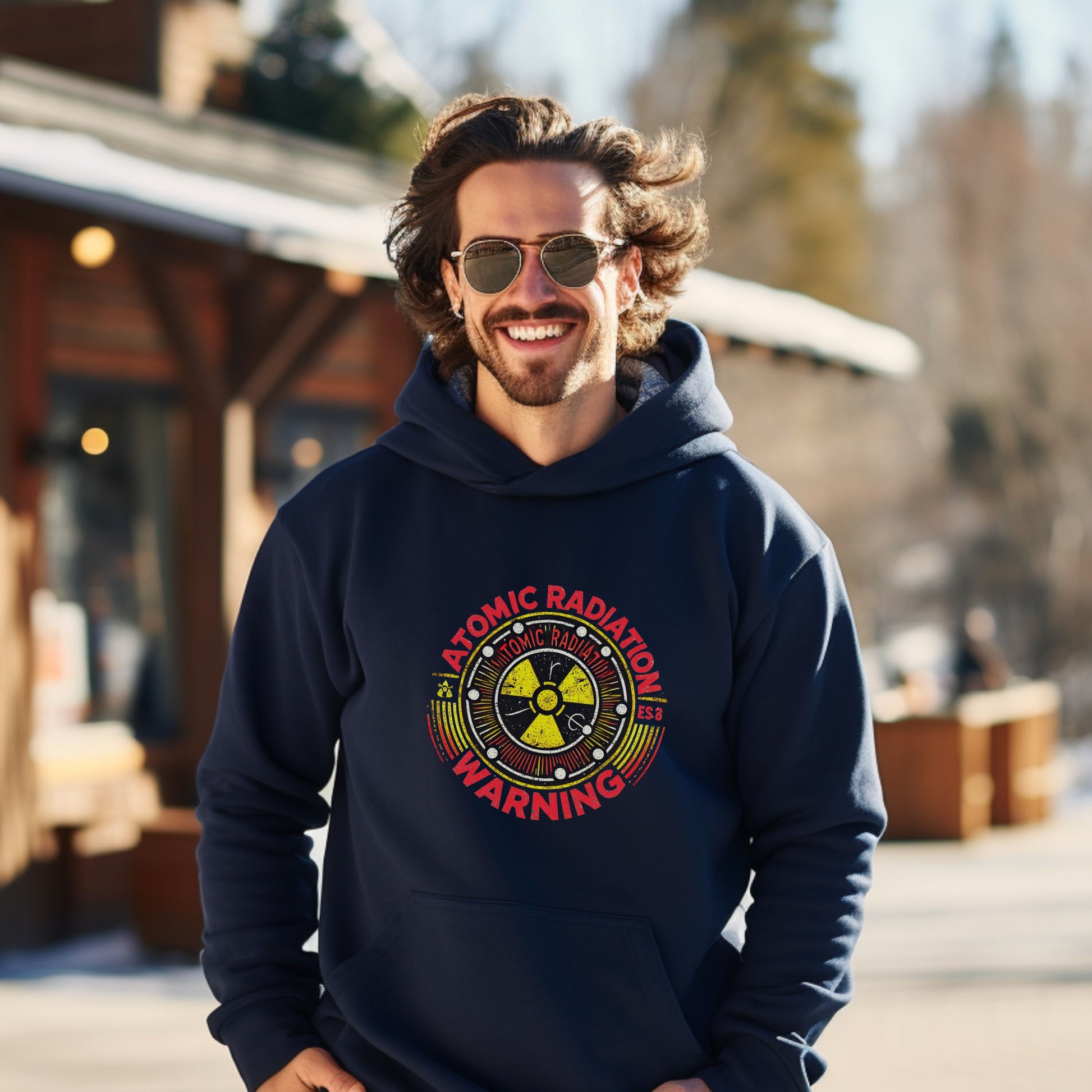 Atomic Radiation Warning Graphic Hoodie product type