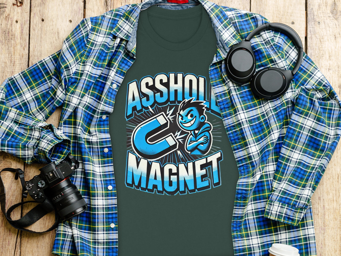 Asshole Magnet Graphic Design T-shirt product type