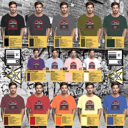 Retro BoomBox Cassette Graphic Old School T-shirt