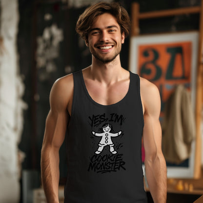 Yes I Am Cookie Monster Graphic Tank Top product type