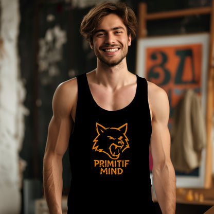 Primitif Mind Roaring Wolf Design Tank Top product