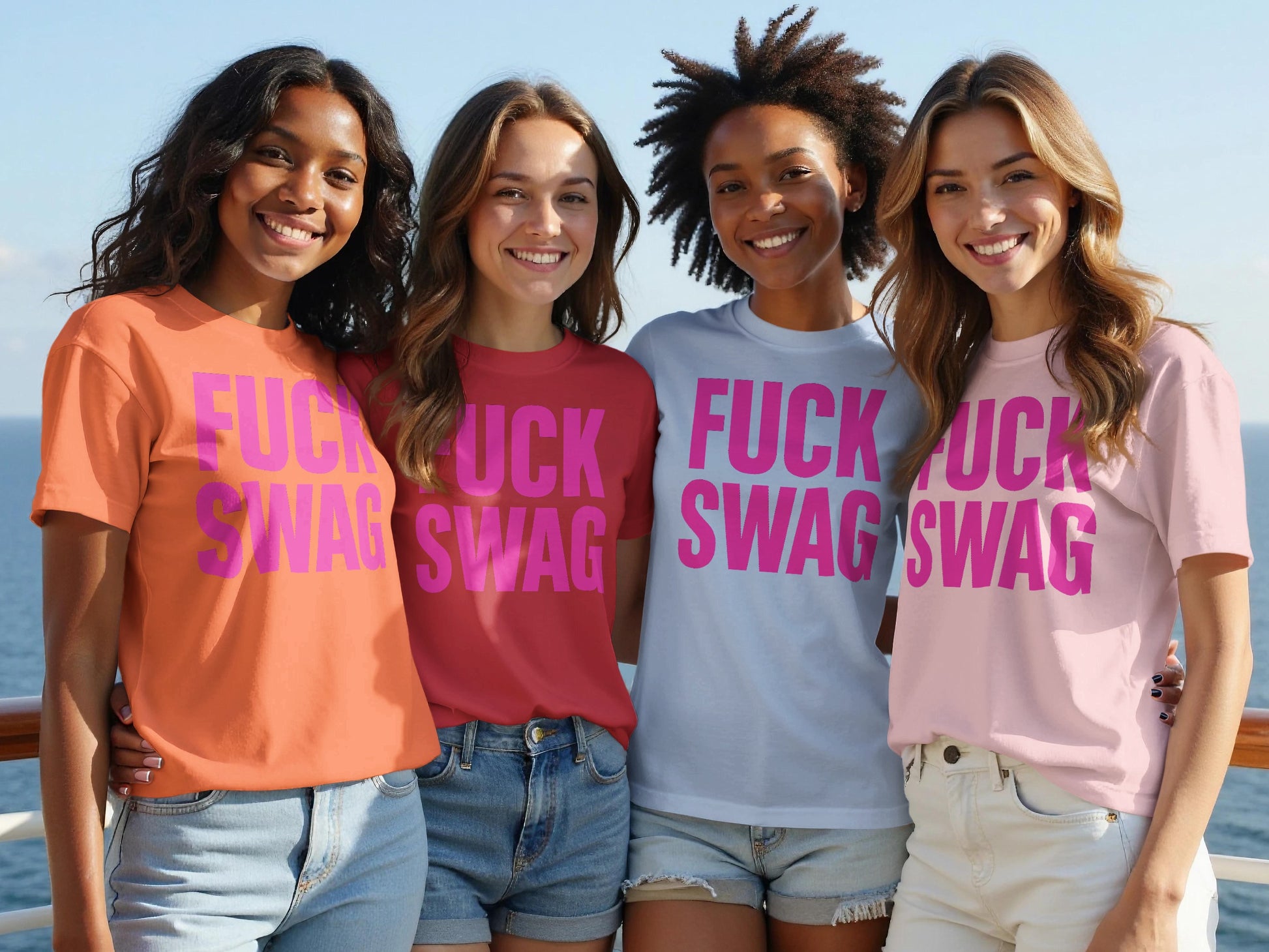 Trendy Fuck Swag Statement Graphic Tee Product