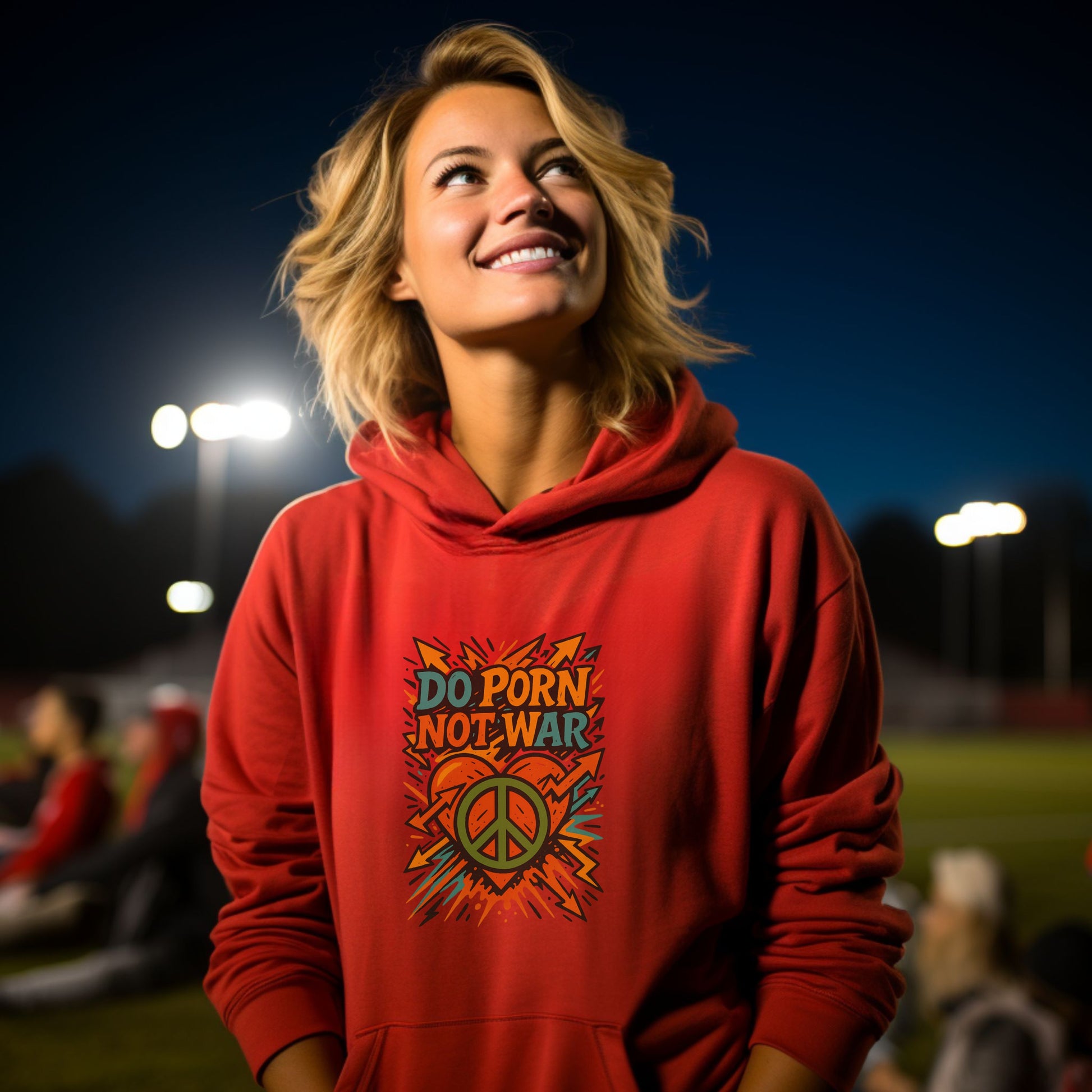 Do Porn Not War Printed Design Hoodie product