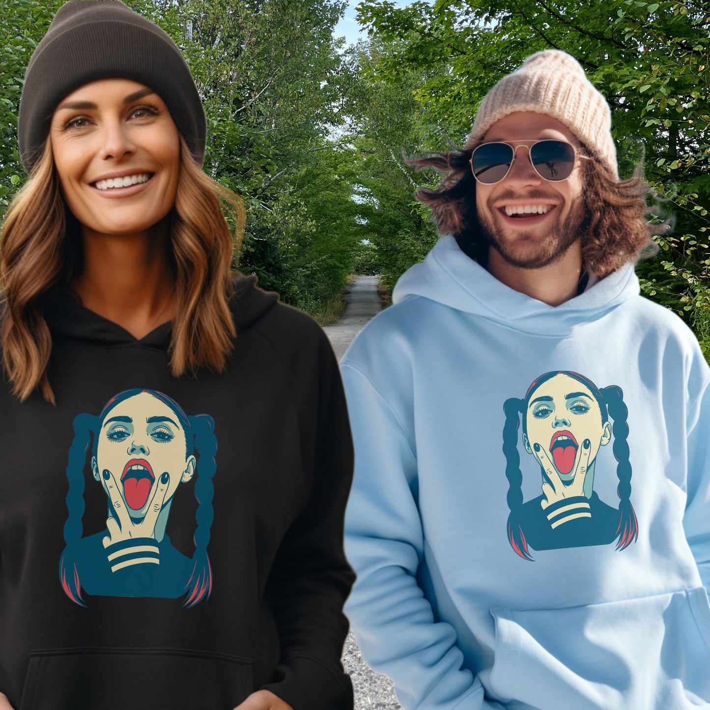 Stylish Hoodies Featuring Expressive Artwork