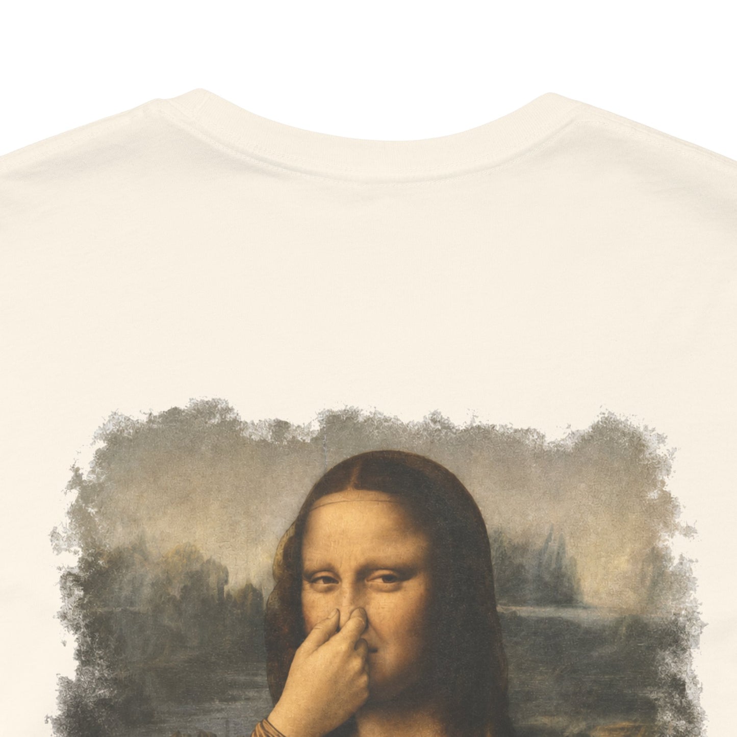 Something Smells Like Bullshit Graphic T-Shirt | Mona Lisa Parody Tee