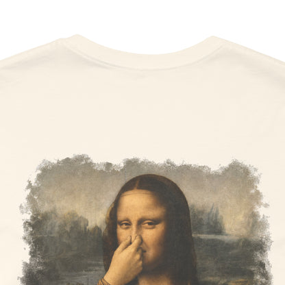 Something Smells Like Bullshit Graphic T-Shirt | Mona Lisa Parody Tee