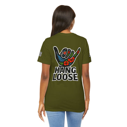 Hang Loose Graphic T-Shirt | Shaka Hand Tee | Tropical Surf Streetwear