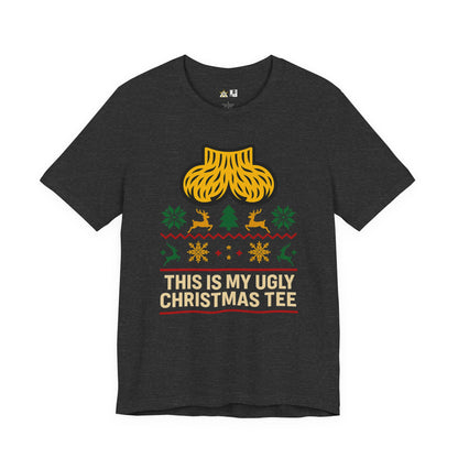 This Is My Ugly Christmas Tee Bold Reindeer & Gold Balls Ornament Holiday T-Shirt