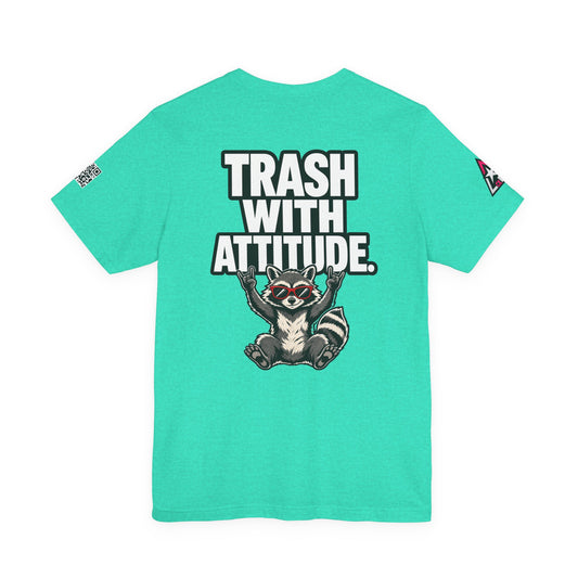 Trash With Attitude – Funny Raccoon Graphic Tee