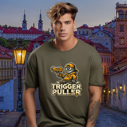 Trigger Puller Graphic T-shirt for Men Apparel Product