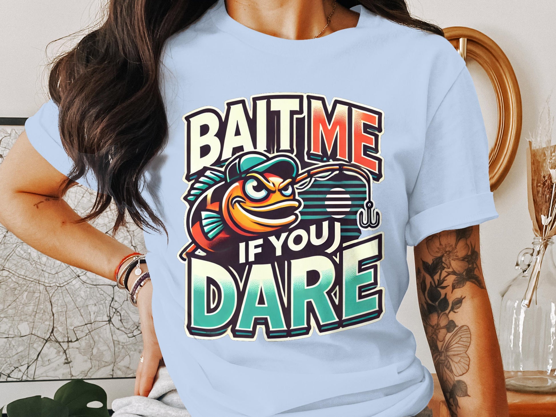 Bait Me If You Dare Graphic Tee casual shirt product type