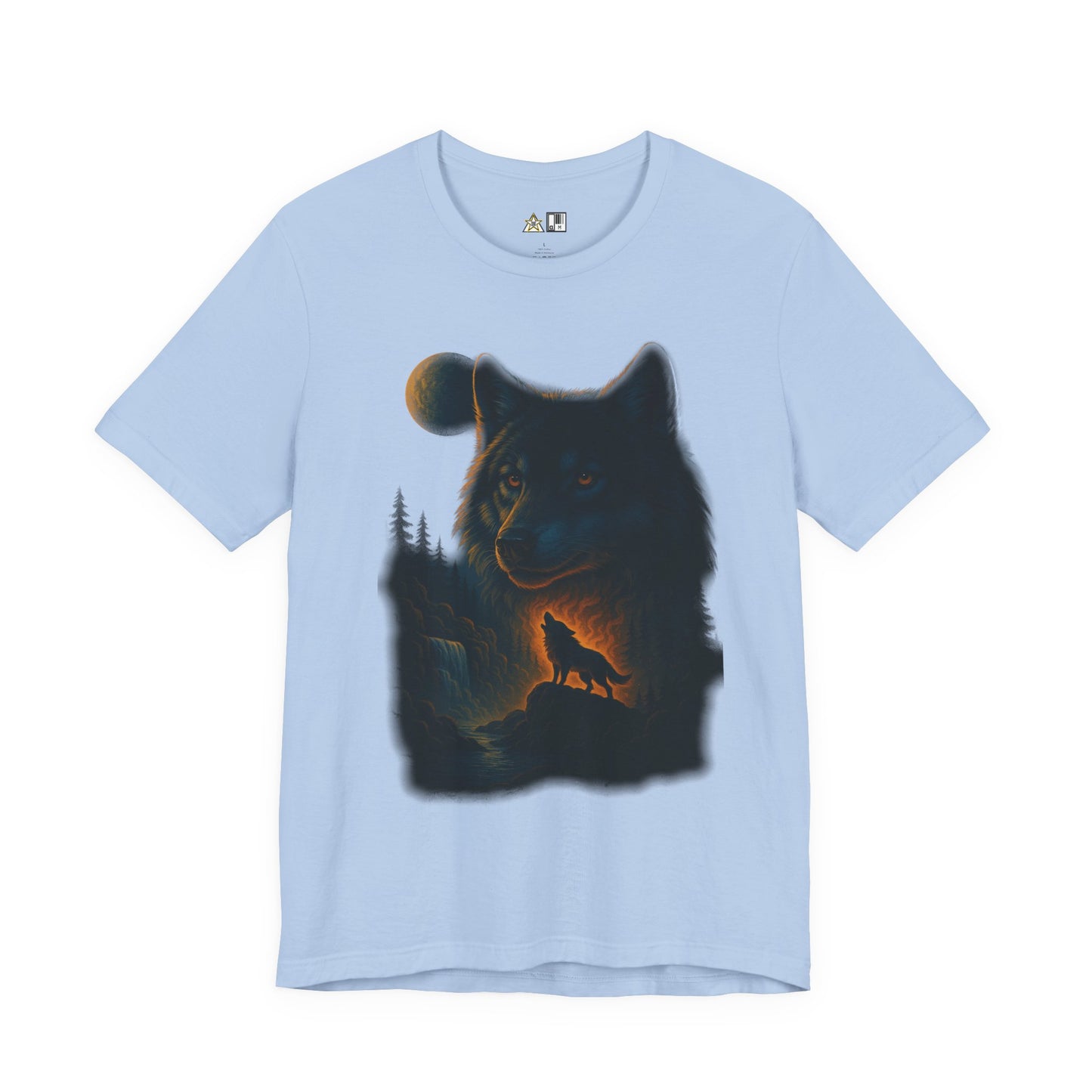 Midnight Wolf Instinct Tee – Unisex Streetwear Graphic Tee