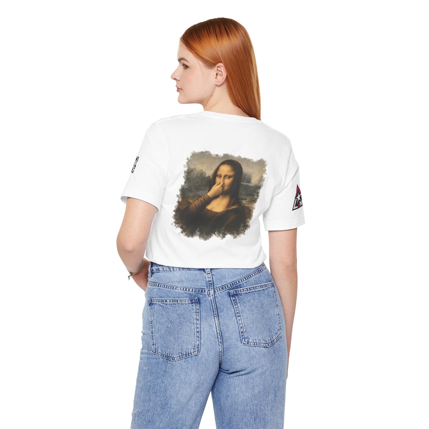 Something Smells Like Bullshit Graphic T-Shirt | Mona Lisa Parody Tee