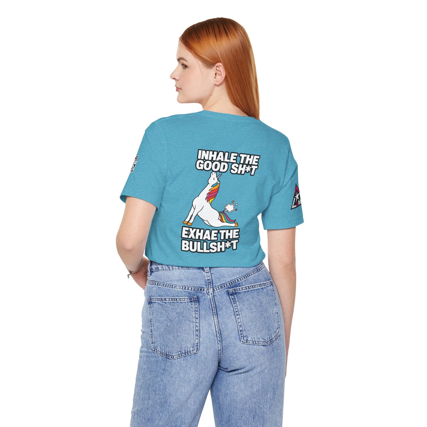 Inhale the Good Shit, Exhale the Bullshit – Funny Unicorn Graphic Tee