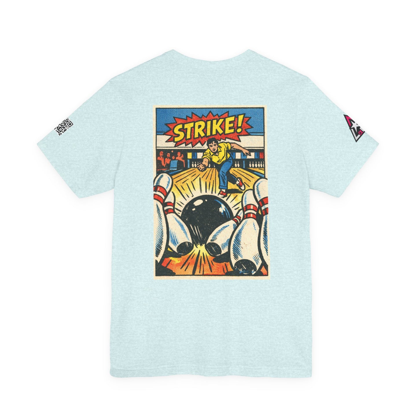 Strike Graphic T-Shirt | Bowling Streetwear Tee | Retro Bowling Shirt  STRIKE.