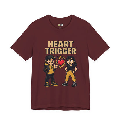 Heart Trigger – Unisex Streetwear Graphic Tee