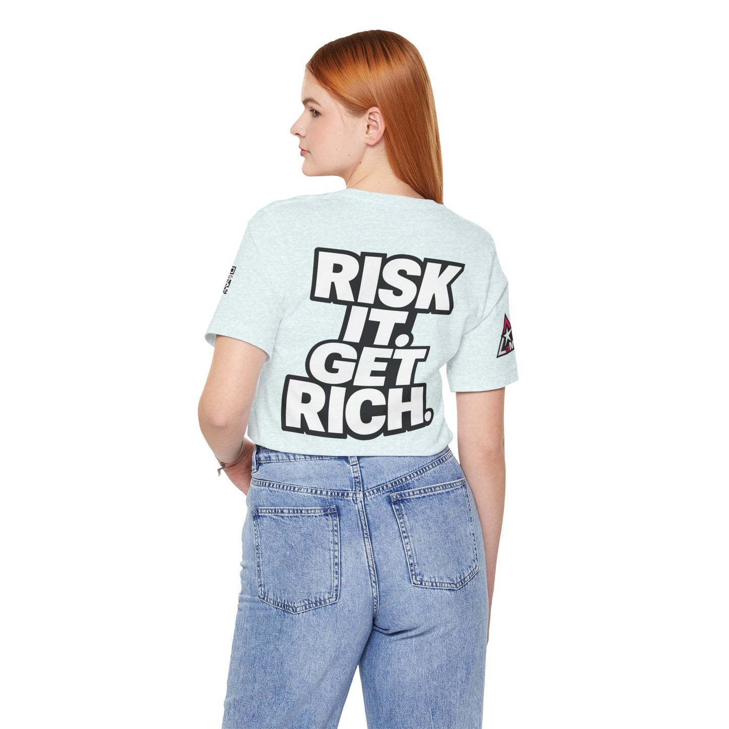 Risk It. Get Rich. – Bold Motivational Graphic Tee