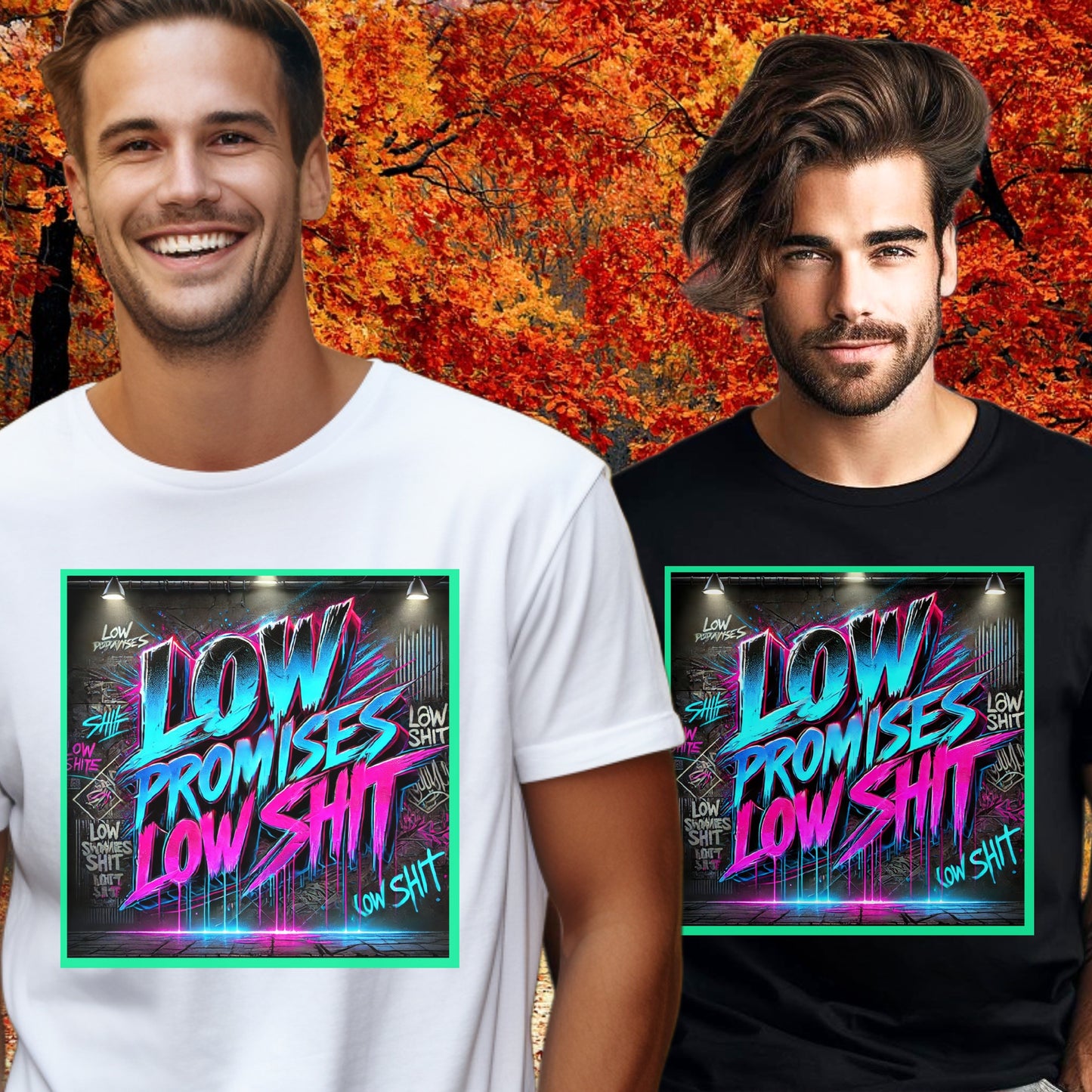 Vibrant Low Promises Low Sh*t Graphic T-Shirt product